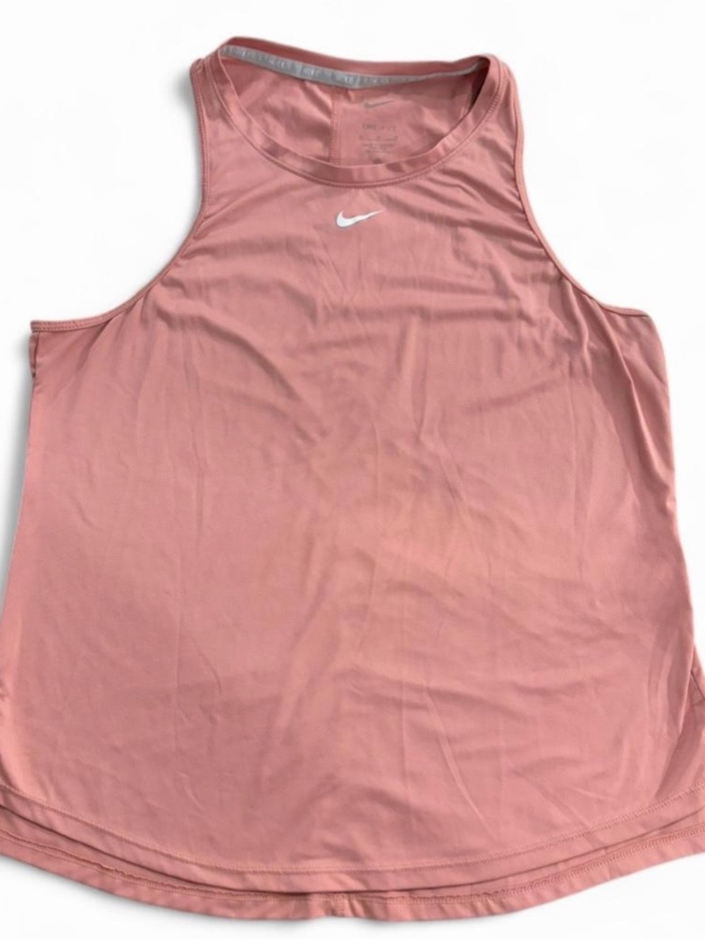 Nike women’s Sz. M dri-fit performance tank top in a rose pink color.